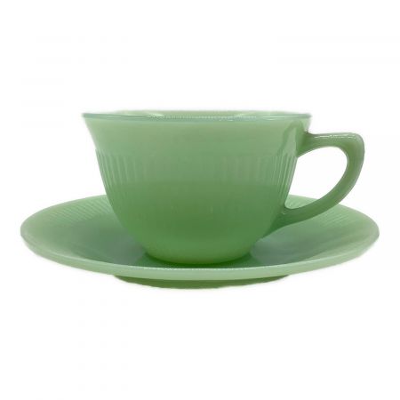 Fire King 40-50's Jade-ite  Jane Ray Cup & Saucer