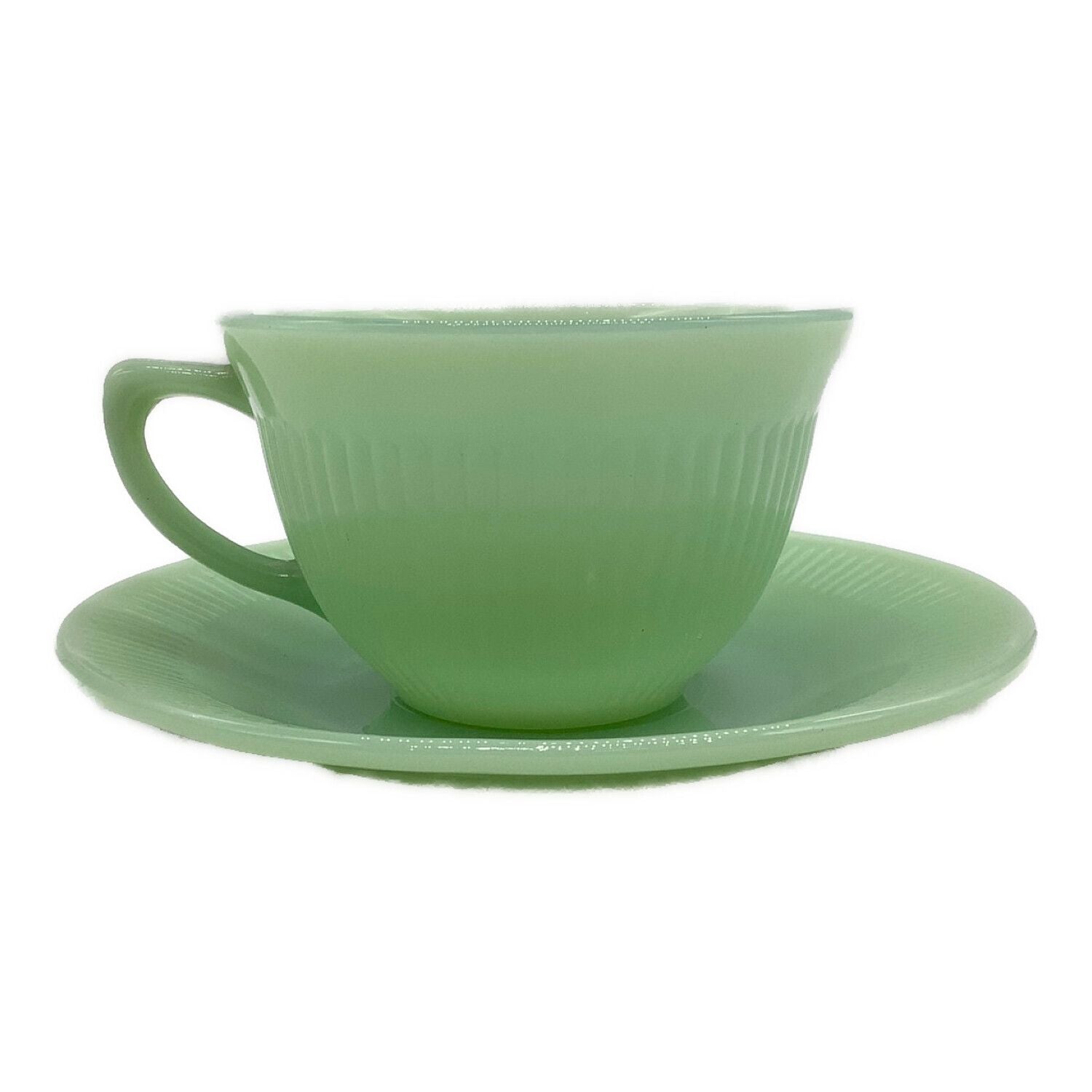 Fire King 40-50's Jade-ite Jane Ray Cup & Saucer – ELDEMIC Fire King 40-50's Jade-ite Jane Ray Cup & Saucer – ELDEMIC