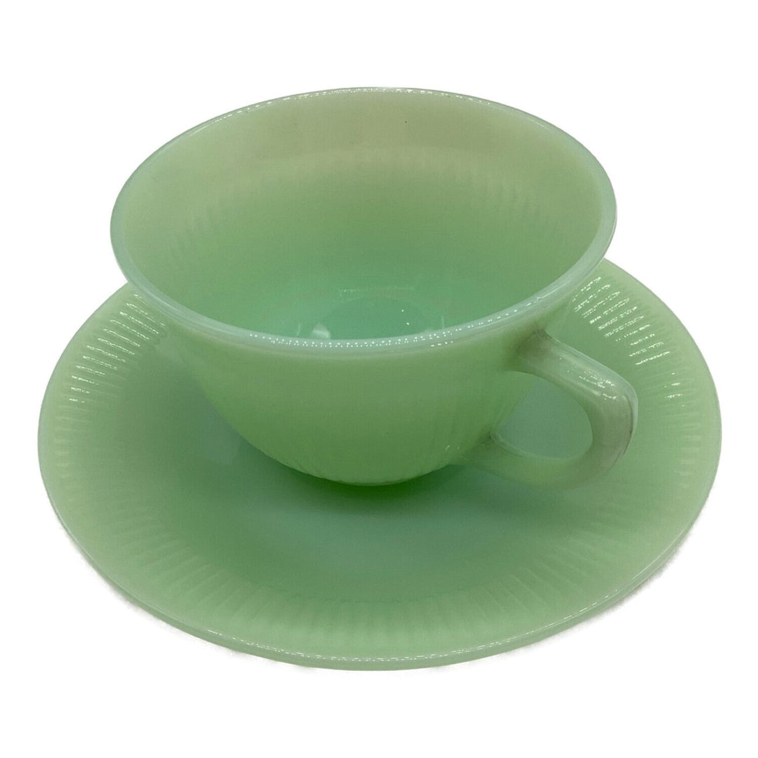 Fire King 40-50's Jade-ite  Jane Ray Cup & Saucer