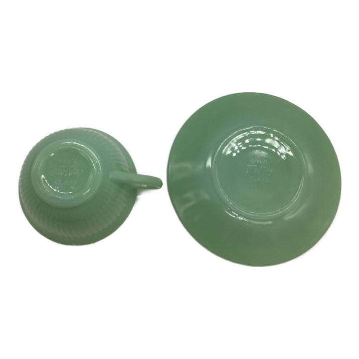 Fire King 40-50's Jade-ite  Jane Ray Cup & Saucer